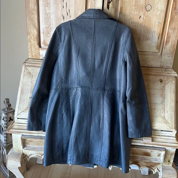 Sundance Gray Leather Jacket - Picture 4 of 4